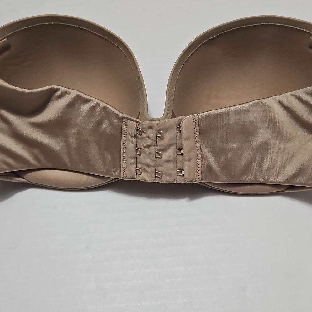 Warner's Seamless Strapless Padded Underwire Bra - Tan Size 34D - Picture 4 of 8